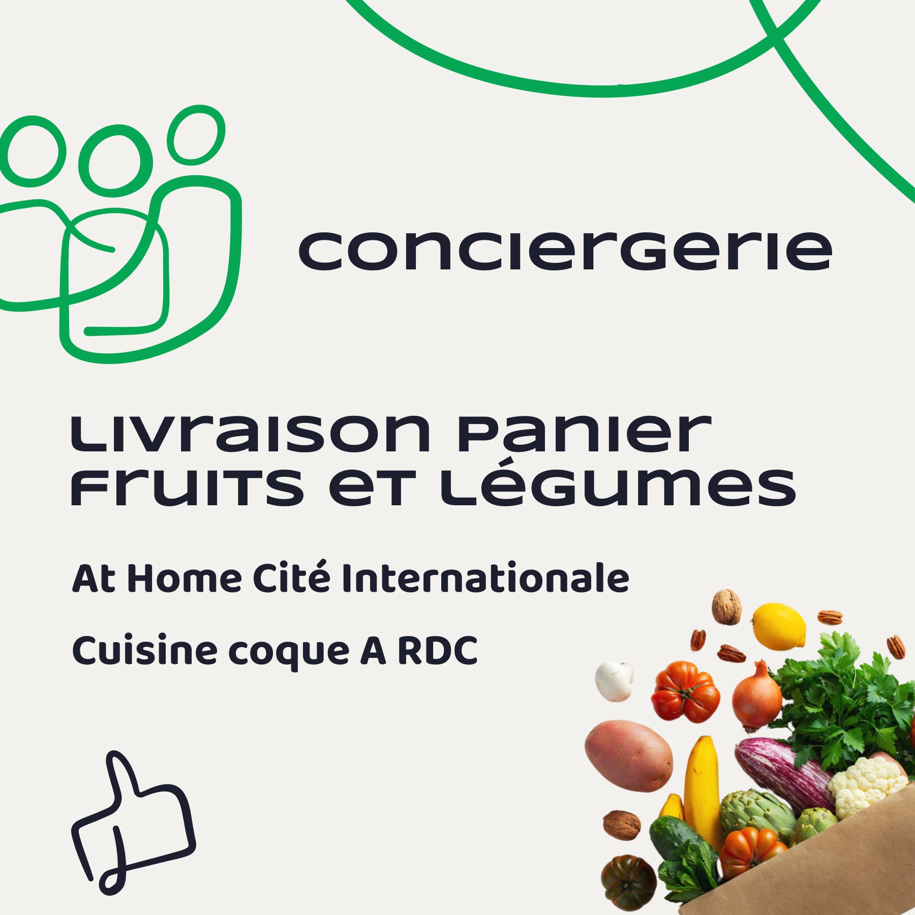 Livraison panier fruits et légumes