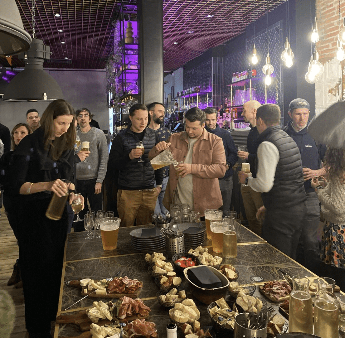 Soirée de noël avec les résident·e·s de la communauté